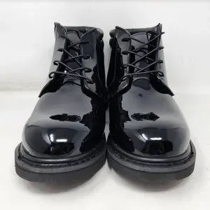 Men\'s 11.5W Rocky professional dress boots gloss black boots 500-8 11.5 Wide Men main image 2